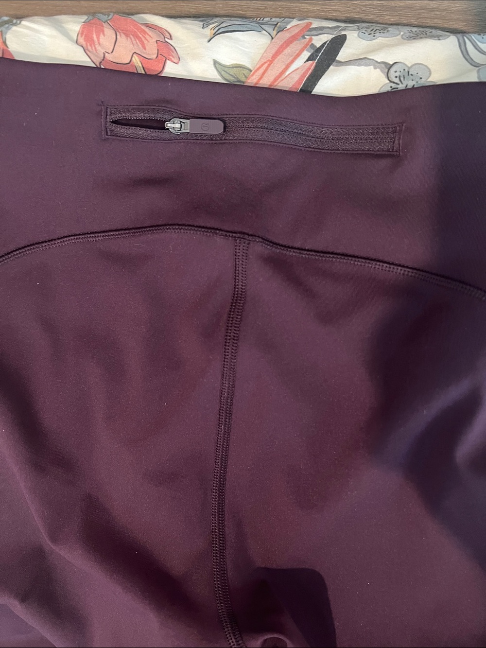 lululemon athletica Deep Burgundy Athletic Leggings with Side Pockets - Picture 9 of 14